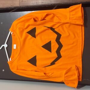 Girls pumpkin shirt